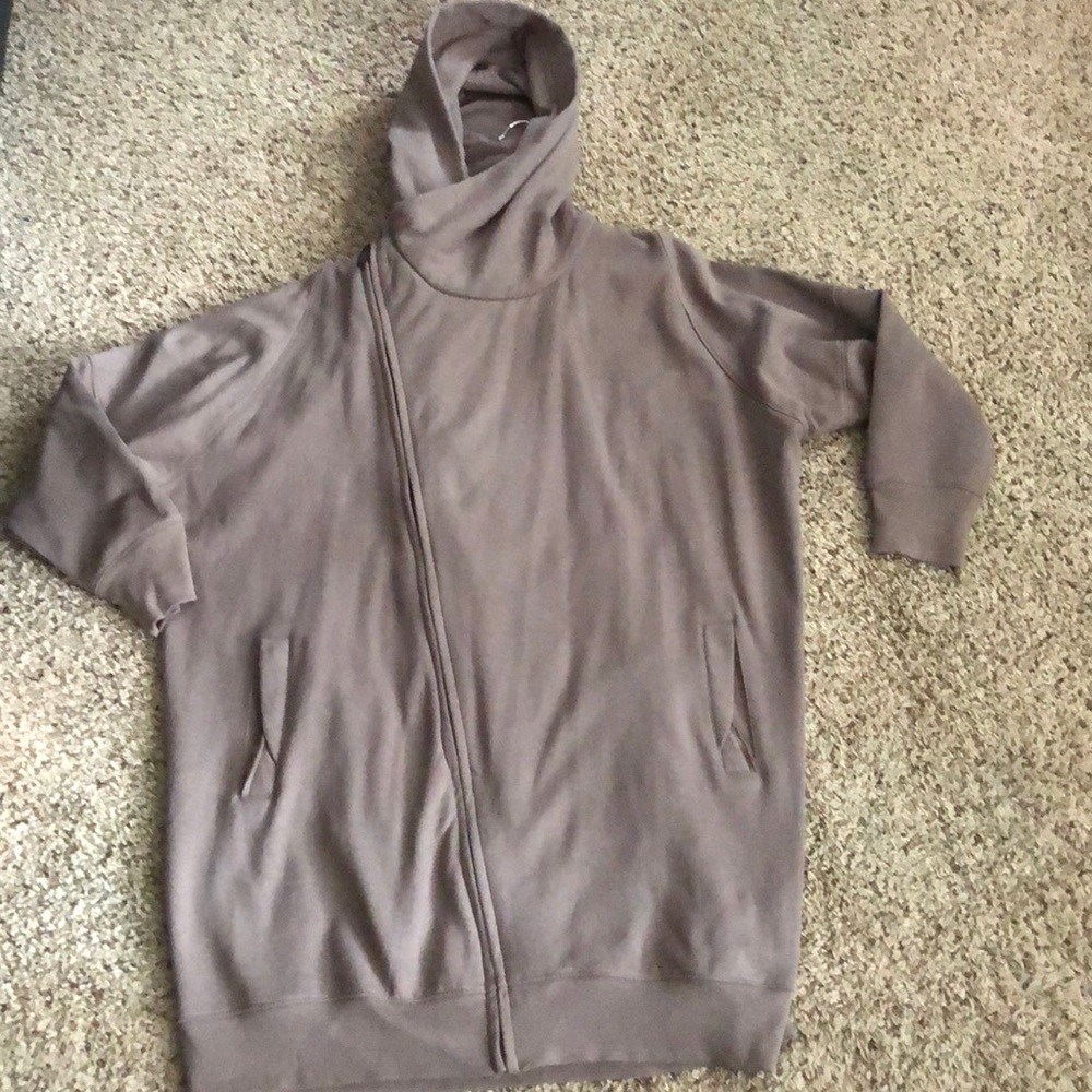 Oversized Taupe Hoodie by Zara